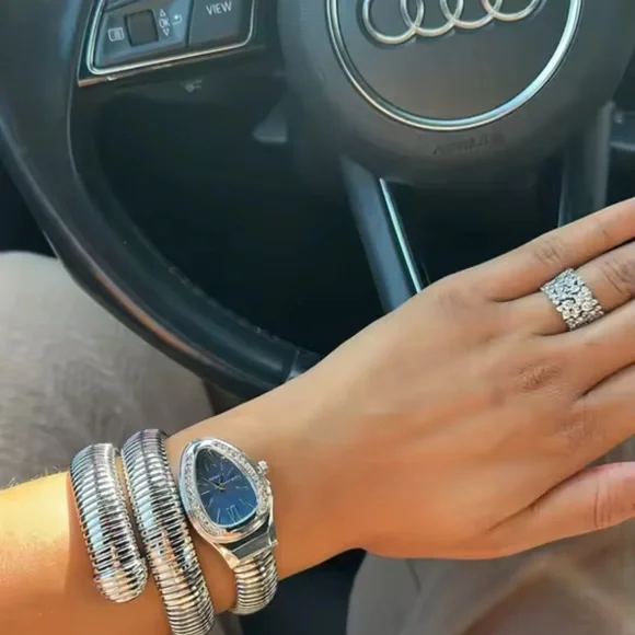 Serpenti Silver Wrap Women's Watch - Picture 7 of 8